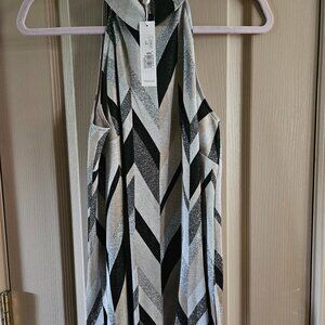 NWT Trina Turk WAY COOL Metallic Top